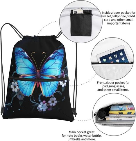 Gocerktr الرباط حقيبة الظهر حقيبة الصالة الرياضية المقاومة للماء للرجال النساء in Kuwait