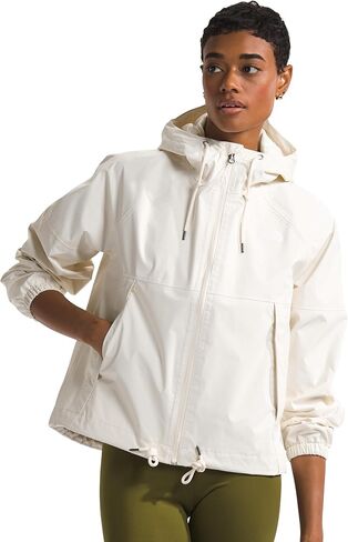 THE NORTH FACE Women's Antora Rain Hoodie (Standard and Plus Size), White Dune, Large in Kuwait