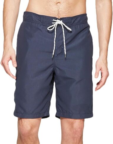 شورت سباحة رجالي مقاس 9 بوصات من Goodfellow & Co - (كبير، كحلي) in Kuwait