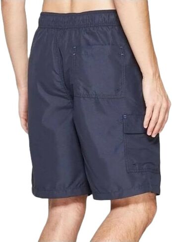 شورت سباحة رجالي مقاس 9 بوصات من Goodfellow & Co - (كبير، كحلي) in Kuwait