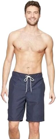 شورت سباحة رجالي مقاس 9 بوصات من Goodfellow & Co - (كبير، كحلي) in Kuwait