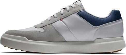 FootJoy Men's Contour Casual Golf Shoe, White/Navy, 13 Wide in Saudi Arabia