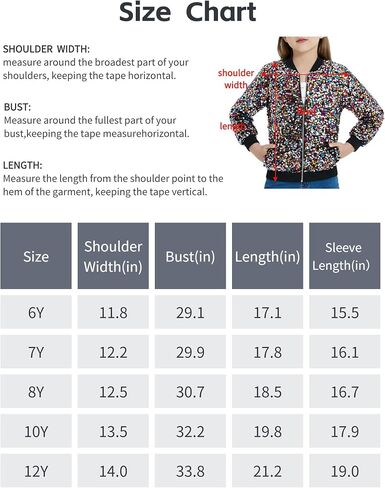 EXARUS Girls Sequin Bomber Jacket with Pockets Sparkle Lightweight Zipper Long Sleeve Jackets for Kid 6-12Y in Saudi Arabia
