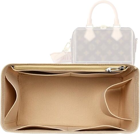 Lckaey Purse organizer for Speedy 20 HandBag protective insert Tote Bag and hand bag protector Y073Coffee-S in Saudi Arabia