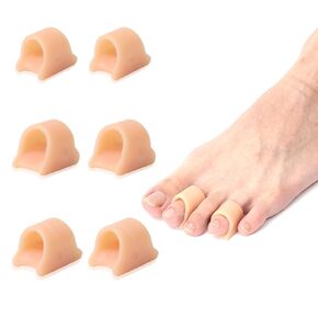 Hammer Toe Straightener Corrector, Hammer Toe Corrector for Women＆Men, Toe Straighteners for Curled Toes, Crooked, Bunion, Hammer Toes, Claw -3 Different Sizes 6 Pack Toe Splints
