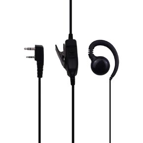 Swivel C-Shape Style Earpiece with PTT Compatible for Kenwood NX-1200 NX-1300 NX-P1200 NX-P1300 NX-3220