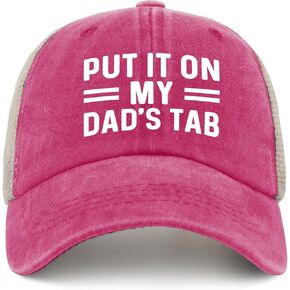 Put IT ON My Dad's TAB Hat Trucker Hat Men Trendy Mesh Hat for Summer