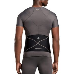 Tommie Copper Back Brace and Posture Corrector for Men l Sweat Wicking Breathable Back and Muscle Compression Support for Men