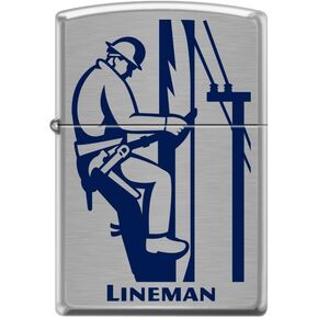 Zippo Lighter - Tradesman Craftsman Occupation Maintenance Worker Specialist Windproof Lighter (Lineman #Z5310)