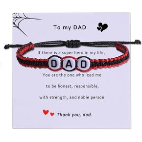 DLYFNVEV Dad Mom Brother Sister Bracelet Adjustable Handmade String Bracelet Gift For Family For Birthday Christmas (Adjustable size - suitable for 14cm-20cm wrist length) in Kuwait
