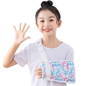 Butterfly Kids Arm Sling for Girls Pretty Toddler Shoulder Sling for Shoulder Injury Cute Children Wrist Sling for Broken Arm Padiatric Elbow Sling for Torn Rotator Cuff (Kids S)