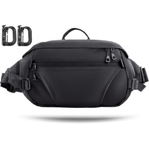 Large Fanny Pack for Men, Men's Crossbody Bag Fanny Pack Waist Pack for Women Sling Bag Everywhere Belt Bag for Workout Travel Everyday
