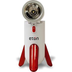 Eton RoadTorq كشاف كشاف ذاتي التشغيل بقوة 90 لومن ومنارة للطوارئ مع منفذ USB