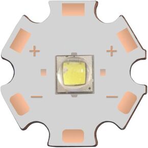 LED Chip 10W Cool White 6500K 3.3V 3A for Flashlight Headlamp with 20mm Star Base