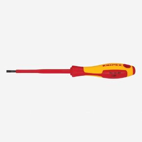 Knipex - Slotted Screwdriver, 4"-1000V Insulated, 5/32" tip (982040)
