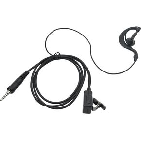 EVX-S24 G Shape Walkie Talkie Earpiece with Mic for Yaesu VX-6 VX-6R VX-7E VX-7R VX-120 VX-127 VX-170 FT-270R Icom IC-4300L IC-M25 Standard Horizon HX320 HX210 HX40 HX890 Replace MH-89A4B