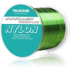TRUSCEND Monofilament Fishing Line, Clear Fishing Wire, Invisible Clear Nylon String Thread Wire for Crafts Hanging Balloon Garland Decorations, Strong and Abrasion Resistance Mono Line 5lb~42lb