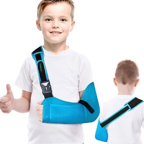 Arm Sling Shoulder Injury Brace for Kids,Medical Sling with Shoulder Pad for Kids Rotator Cuff Injury,Support Brace for Kids Arm,Wrist, Elbow,Clavicle Fracture Post-Surgery(X-Small)