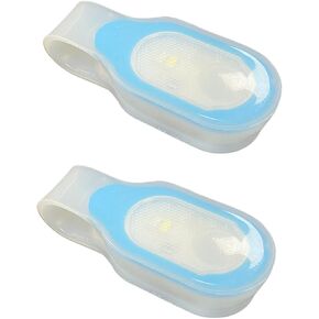 2pcs Hands Free LED Flashlight Clip on Flashlight Mini Safety Nursing Night Lights for Outdoor Sports