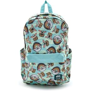 Loungefly Star Wars Baby Yoda Toss Pattern The Mandalorian Backpack