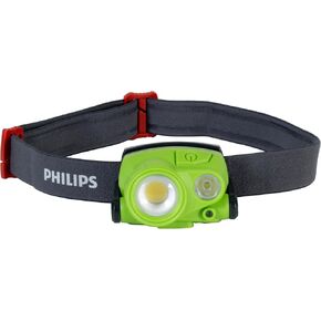 Philips Xperion 3000 LED Headlamp Work Light, 300 Lumen Professional Flashlight with Diffused Flood Light and Rotatable Spotlight for Mechanics, Running, Camping, Grilling, Outdoor Use