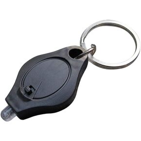 Black Mini Flashlight Keychain Keychain Lightweight Mobile Black Durable and Attractive Handheld Flashlights Keychain Light, Key Chain Light, mini flashlight keychain