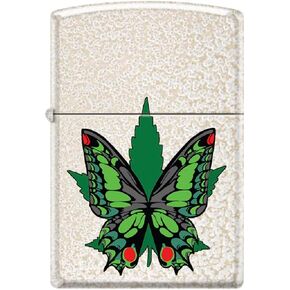 Zippo Lighter - Leaf Designs Indoor Outdoor Windproof Zippo Lighter (Leaf Butterfly #Z6023)