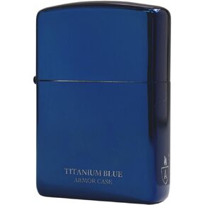 ZIPPO Lighter Armor Titanium Coating Blue 16-BLTT