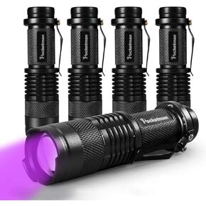 Black Light UV Flashlight UV Light, Blacklight LED Ultraviolet Urine Detector for Dog/Cat/Pet Urine & Dry Stains On Carpets/Rugs/Floor, 5-Pack