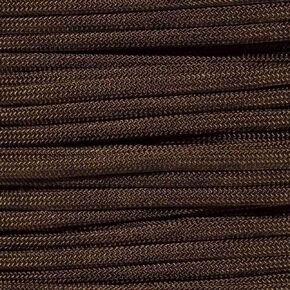 Paracord Planet 550lb Solid Brown Paracord – 7 Strand Type III Tactical Parachute Cord for Hiking, Camping, and Crafting – Dark Brown (10 ft)
