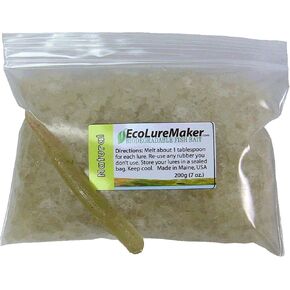 Biodegradable Soft Bait Rubber Natural EcoLureMaker 200 Grams (0.4 lbs)