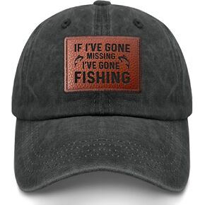 Funny Fishing Hat Here Fishy Fishy Fishy Hat for Men Baseball Caps Graphic Hats