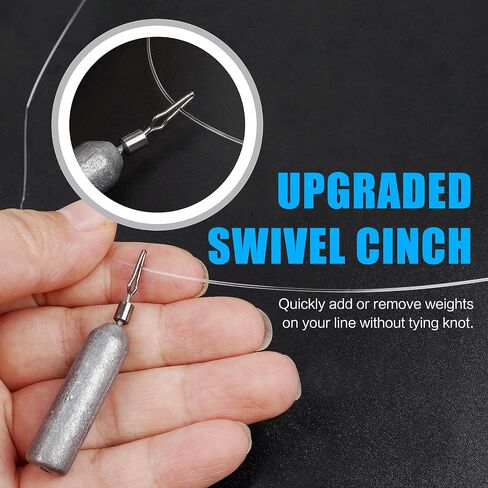 Drop Shot Fishing Weights, Pencil Weights Fising Sinkers No Snag Drop Shot Rig Skinny Sinkers for Bass Saltwater Freshwater Fishing 1/8oz,3/16oz,1/4oz,3/8oz,1/2oz,3/4oz in Saudi Arabia