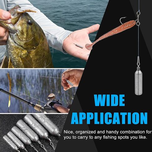 Drop Shot Fishing Weights, Pencil Weights Fising Sinkers No Snag Drop Shot Rig Skinny Sinkers for Bass Saltwater Freshwater Fishing 1/8oz,3/16oz,1/4oz,3/8oz,1/2oz,3/4oz in Saudi Arabia