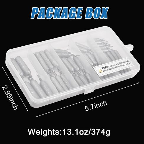 Drop Shot Fishing Weights, Pencil Weights Fising Sinkers No Snag Drop Shot Rig Skinny Sinkers for Bass Saltwater Freshwater Fishing 1/8oz,3/16oz,1/4oz,3/8oz,1/2oz,3/4oz in Saudi Arabia
