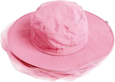 Outdoor Mosquito Net Sun Mesh Mask Cover Fishing Hat Women Men Bucket Hat Cap in Saudi Arabia