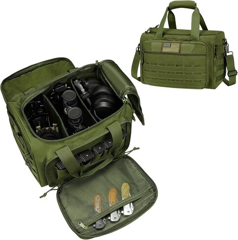CVLIFE Tactical Gun Range Bag Pistol Shooting Range Duffle Bag, Range Bag for Handguns Gun Case Bag with Lockable Zipper for Shooting Range Outdoor Hunting in Saudi Arabia