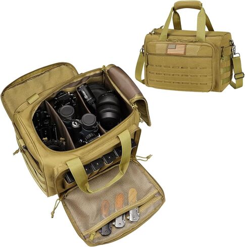CVLIFE Tactical Gun Range Bag Pistol Shooting Range Duffle Bag, Range Bag for Handguns Gun Case Bag with Lockable Zipper for Shooting Range Outdoor Hunting in Saudi Arabia