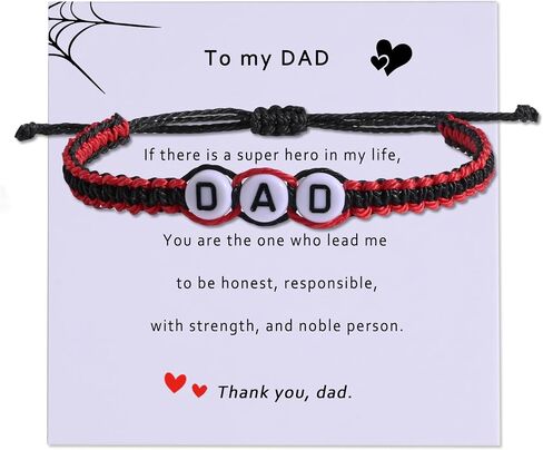 DLYFNVEV Dad Mom Brother Sister Bracelet Adjustable Handmade String Bracelet Gift For Family For Birthday Christmas (Adjustable size - suitable for 14cm-20cm wrist length) in Kuwait
