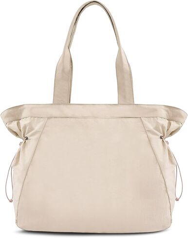 حقيبة يد كبيرة سعة 18 لتر من ABOUME للنساء حقائب تسوق جانبية وحقيبة يد كبيرة وحقيبة كتف خفيفة الوزن للتسوق والسفر على الشاطئ in Kuwait