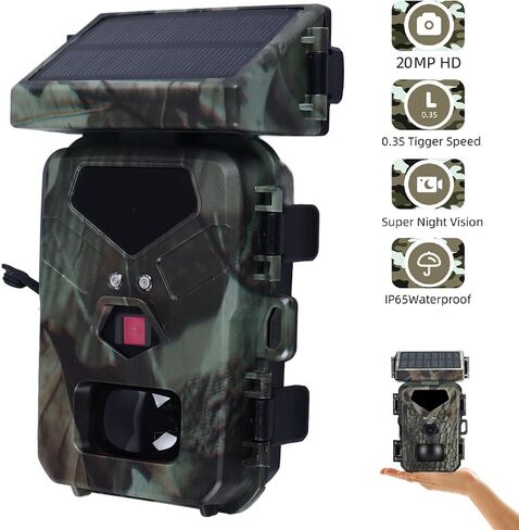 Trail Camera with Detailed Images, IR Night, Tracking Moving Targets, Hunting Camera for Wildlife Monitoring Indoor Outdoor Usage. in Saudi Arabia
