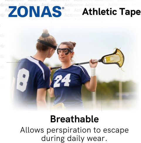 شريط زوناس الرياضي، مسامي، لفات 1-1/2 بوصة، صندوق من 32 قطعة in Kuwait