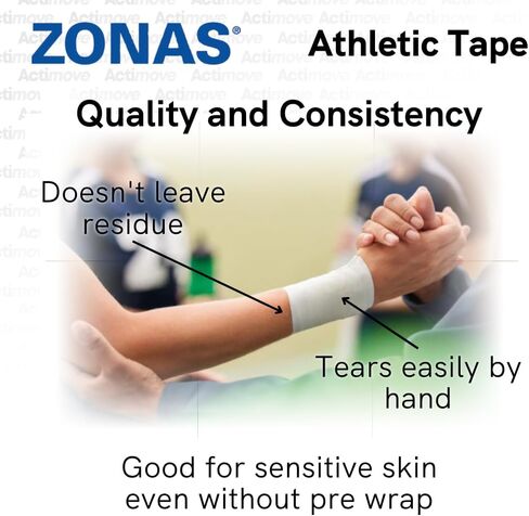 شريط زوناس الرياضي، مسامي، لفات 1-1/2 بوصة، صندوق من 32 قطعة in Kuwait