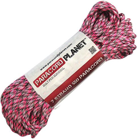 Paracord Planet 550 lb, 50' Foot Hank, Parachute Cord. Also Known as Paracord Rope, Parachute Rope, Utility Cord, Tactical Cord, and Military Cord. USA Made to Provide Durability and Strength. in Saudi Arabia