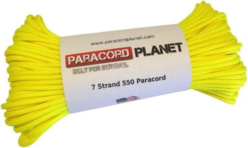 Paracord Planet 550 lb, 50' Foot Hank, Parachute Cord. Also Known as Paracord Rope, Parachute Rope, Utility Cord, Tactical Cord, and Military Cord. USA Made to Provide Durability and Strength. in Saudi Arabia