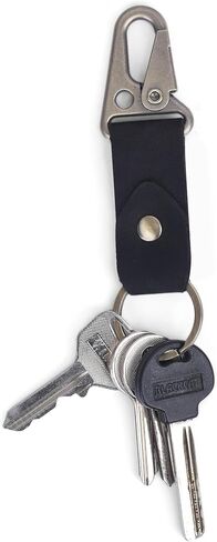سلسلة مفاتيح جلدية Valet Keychain سلسلة مفاتيح جلدية مع حلقة حزام، سلسلة مفاتيح جلدية تكتيكية HK EDC بمشبك Fob، سلسلة مفاتيح جلدية، حامل مفاتيح جلدي، حافظة مفاتيح للرجال والنساء in Saudi Arabia