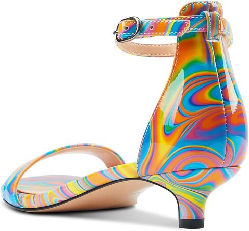 Aachcol Women Sandals Peep Open Toe Kitten Low Heel Ankle Strap Dress Shoes 1.5 Inch in Saudi Arabia