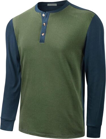 Derminpro Men's Stretchy Ribbed Short Sleeve Henley Shirts Soft Muscle T-Shirts in Saudi Arabia