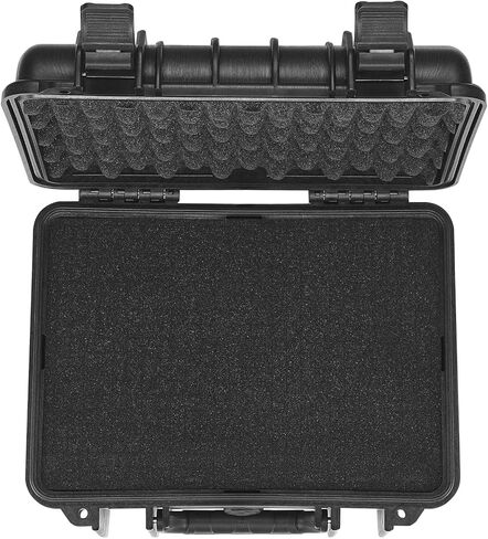 VEVOR Hard Pistol Cases with Pre-cut PU Foam, Waterproof & Dustproof Hard Gun Case for 2 Pistol, 14.4×11.6×7.8 in Lockable Pistol Case, Black in Saudi Arabia
