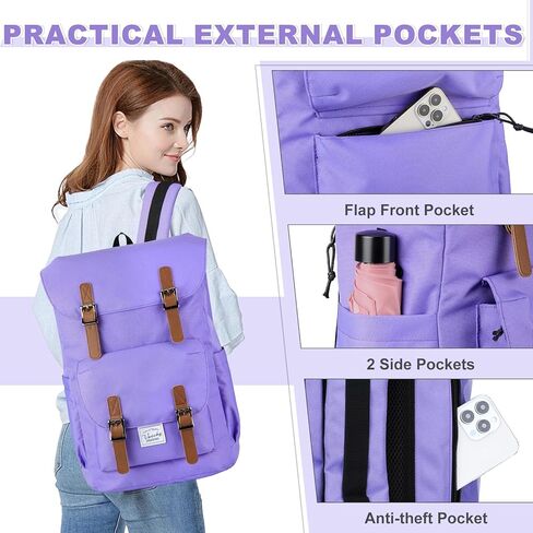 حقيبة ظهر تشيس شيك للرجال والنساء، حقيبة ظهر كلاسيكية مقاس 15.6 بوصة حقيبة عصرية للجنسين حقيبة يومية كاجوال للسفر والجامعة والعمل (أسود) in Kuwait